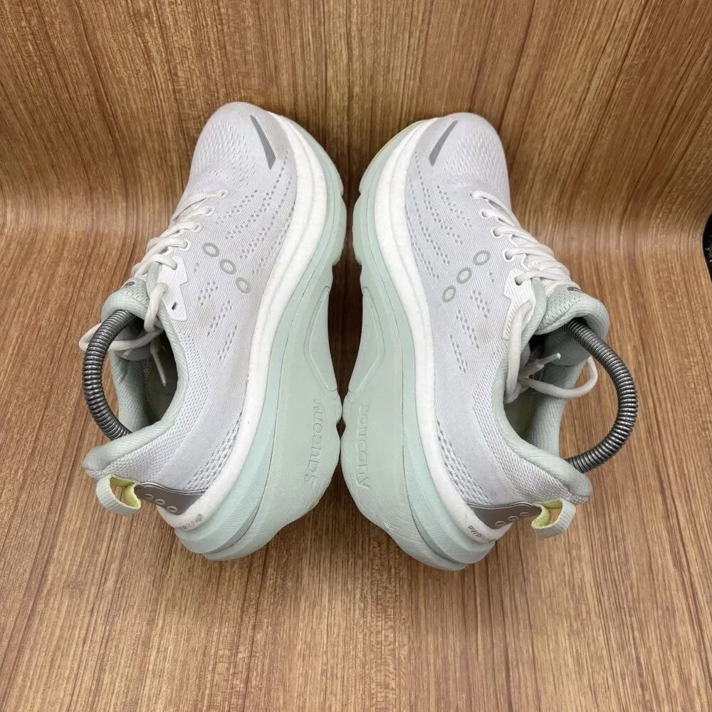 Saucony Women's White Light Green Platform Sneakers